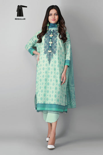 Khaadi B21226 Green Summer Lawn 2021